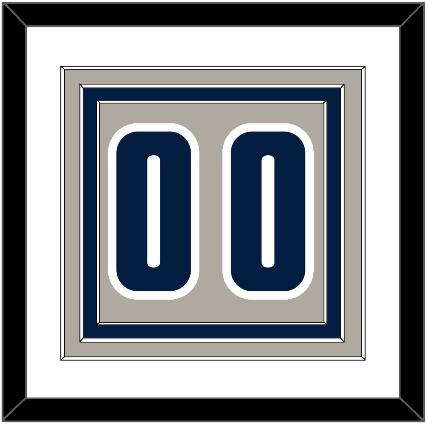 Georgetown Basketball Number - Home Gray (1994-1996) - Premier Tier 1