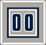 Georgetown Basketball Number - Home Gray (1994-1996) - Triple Mat 2