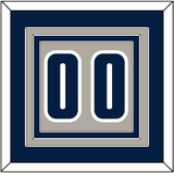 Georgetown Basketball Number - Home Gray (1994-1996) - Triple Mat 3