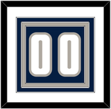 Georgetown Basketball Number - Road Blue (1994-1996) - Triple Mat 1