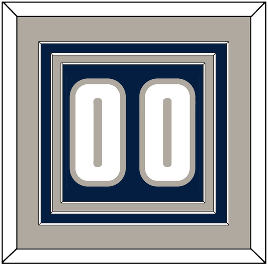 Georgetown Basketball Number - Road Blue (1994-1996) - Premier Tier 3
