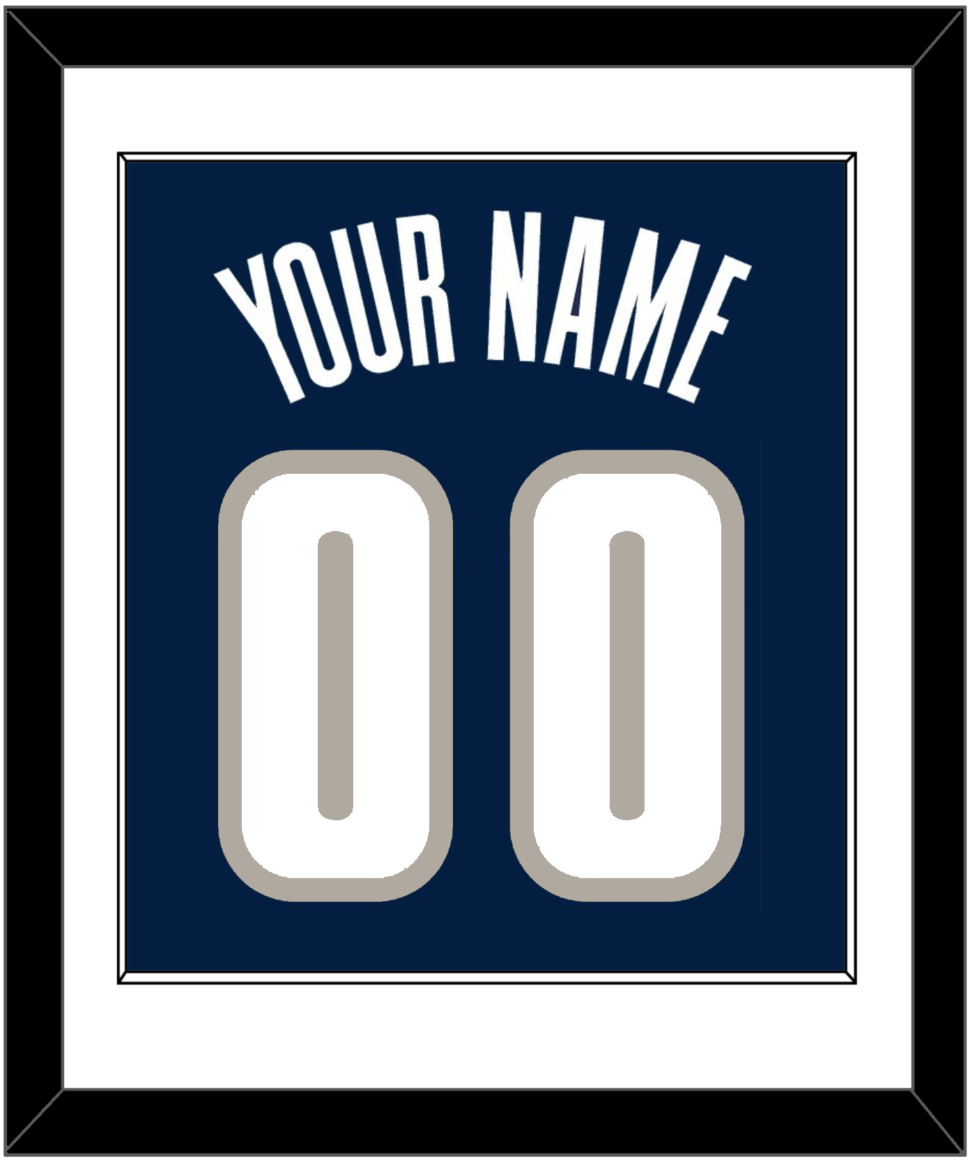 Georgetown Basketball Name & Number - Road Blue (1994-1996) - Essential Tier 1