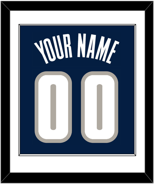 Georgetown Basketball Name & Number - Road Blue (1994-1996) - Essential Tier 1