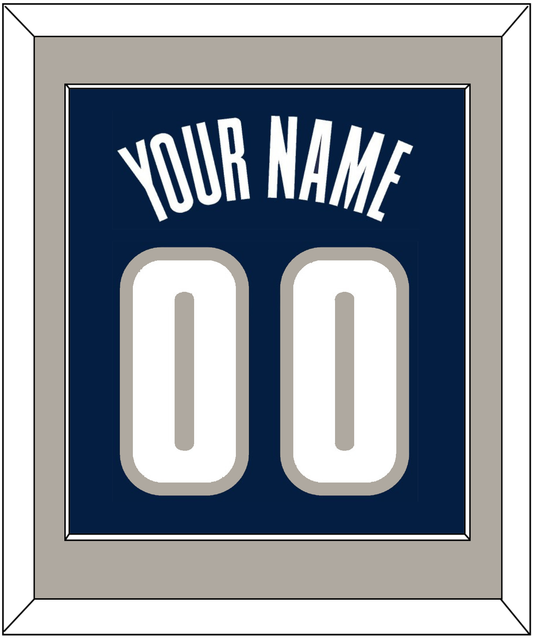 Georgetown Basketball Name & Number - Road Blue (1994-1996) - Essential Tier 2