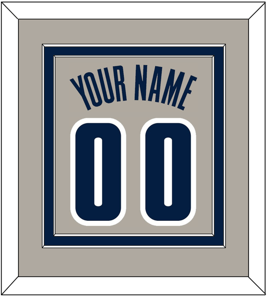 Georgetown Basketball Name & Number - Home Gray (1994-1996) - Signature Tier 2