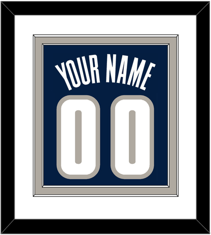 Georgetown Basketball Name & Number - Road Blue (1994-1996) - Signature Tier 1