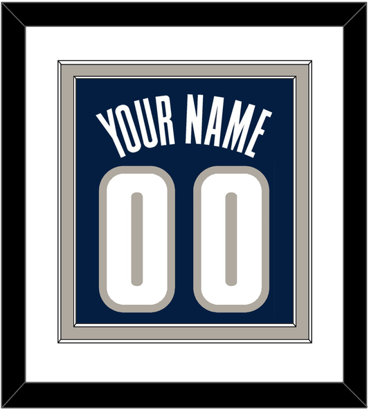 Georgetown Basketball Name & Number - Road Blue (1994-1996) - Signature Tier 1