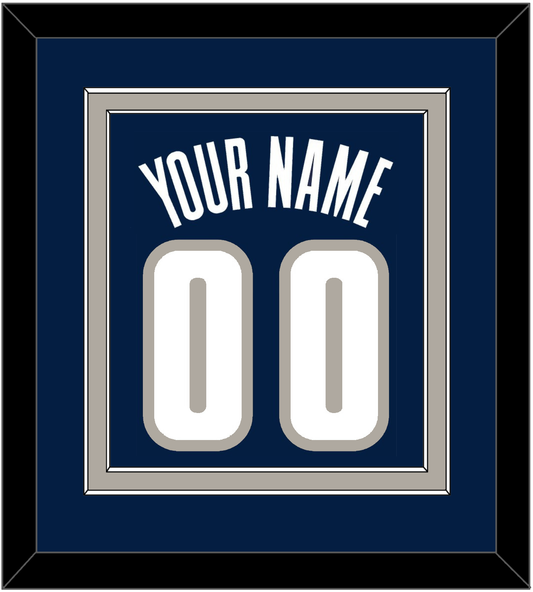 Georgetown Basketball Name & Number - Road Blue (1994-1996) - Signature Tier 2