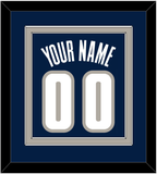 Georgetown Basketball Name & Number - Road Blue (1994-1996) - Double Mat 2