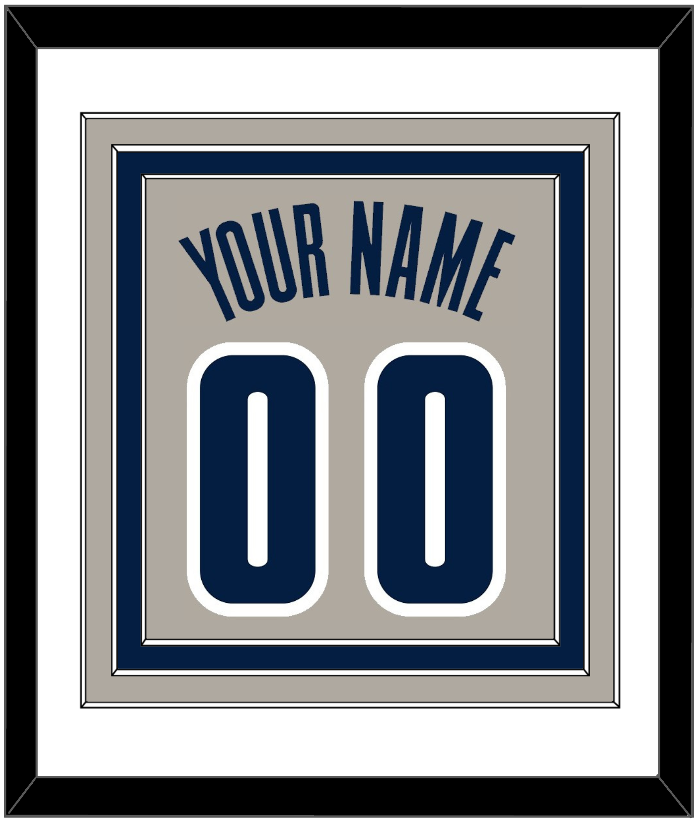 Georgetown Basketball Name & Number - Home Gray (1994-1996) - Premier Tier 1