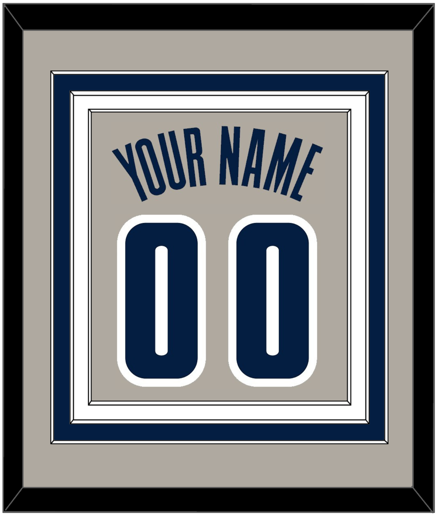 Georgetown Basketball Name & Number - Home Gray (1994-1996) - Premier Tier 2