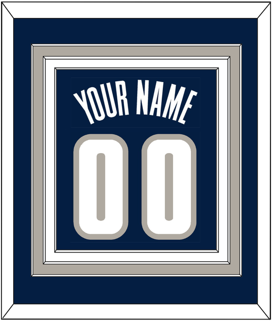 Georgetown Basketball Name & Number - Road Blue (1994-1996) - Premier Tier 2