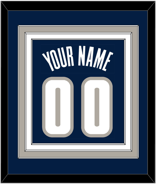 Georgetown Basketball Name & Number - Road Blue (1994-1996) - Premier Tier 2