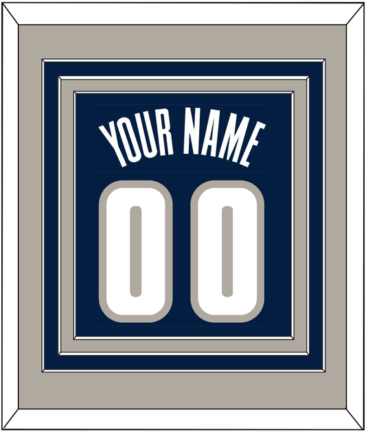 Georgetown Basketball Name & Number - Road Blue (1994-1996) - Premier Tier 3