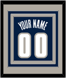 Georgetown Basketball Name & Number - Road Blue (1994-1996) - Triple Mat 3