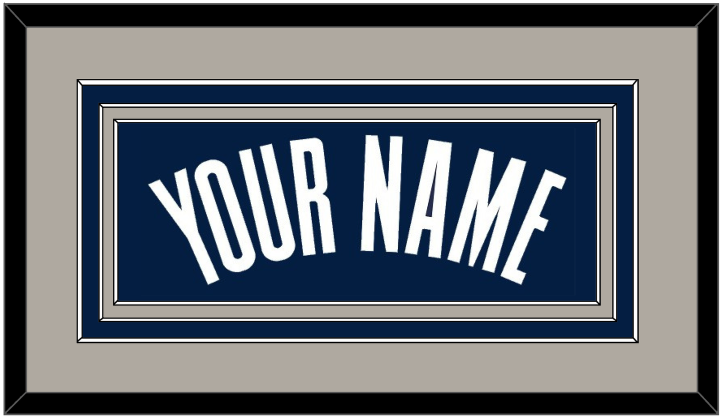Georgetown Basketball Name - Road Blue (1994-1996) - Premier Tier 3