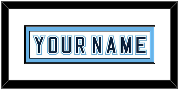 Maine Hockey Nameplate - Home White - Single Mat 1