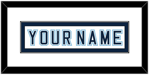 Maine Hockey Nameplate - Home White - Single Mat 2