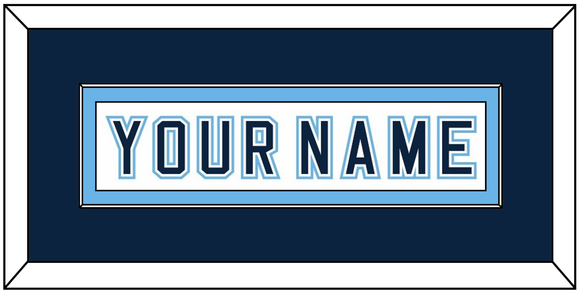 Maine Hockey Nameplate - Home White - Single Mat 3