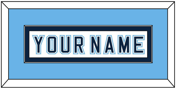 Maine Hockey Nameplate - Home White - Single Mat 4