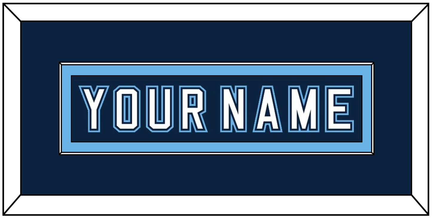Maine Hockey Nameplate - Road Navy Blue - Essential Tier 2
