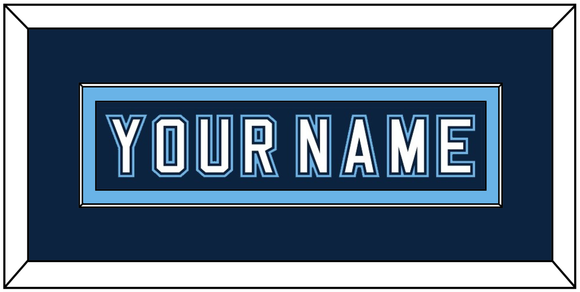 Maine Hockey Nameplate - Road Navy Blue - Single Mat 2