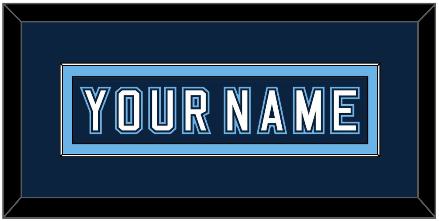 Maine Hockey Nameplate - Road Navy Blue - Essential Tier 2