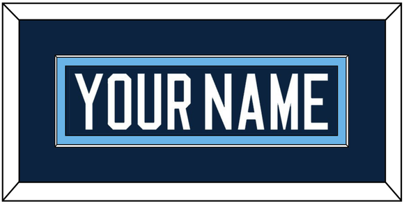 Maine Hockey Nameplate - Road Navy Blue (1994-2008) - Single Mat 2