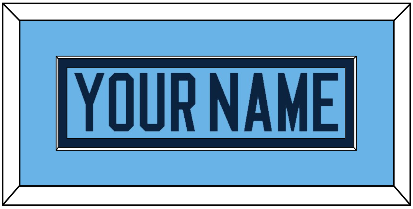 Maine Hockey Nameplate - Alternate Light Blue (2007-2008) - Essential Tier 2