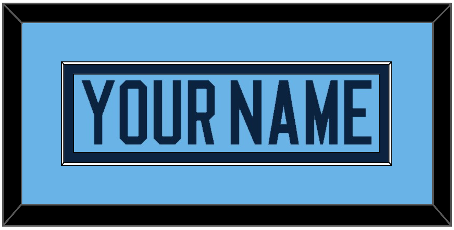 Maine Hockey Nameplate - Alternate Light Blue (2007-2008) - Essential Tier 2