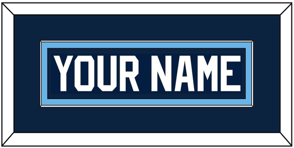 Maine Hockey Nameplate - Road Navy Blue (1993-1994) - Single Mat 2