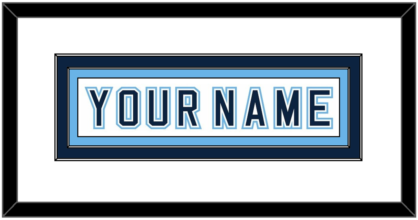 Maine Hockey Nameplate - Home White - Signature Tier 1