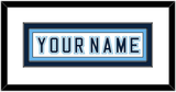 Maine Hockey Nameplate - Home White - Double Mat 1