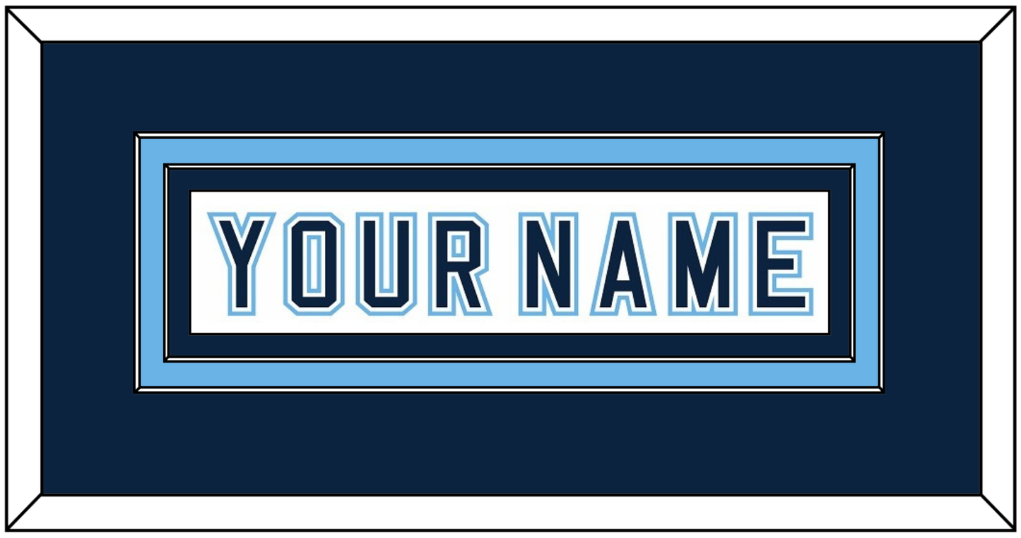 Maine Hockey Nameplate - Home White - Signature Tier 2