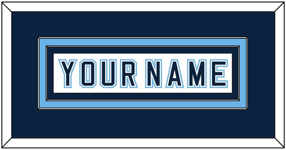 Maine Hockey Nameplate - Home White - Double Mat 2