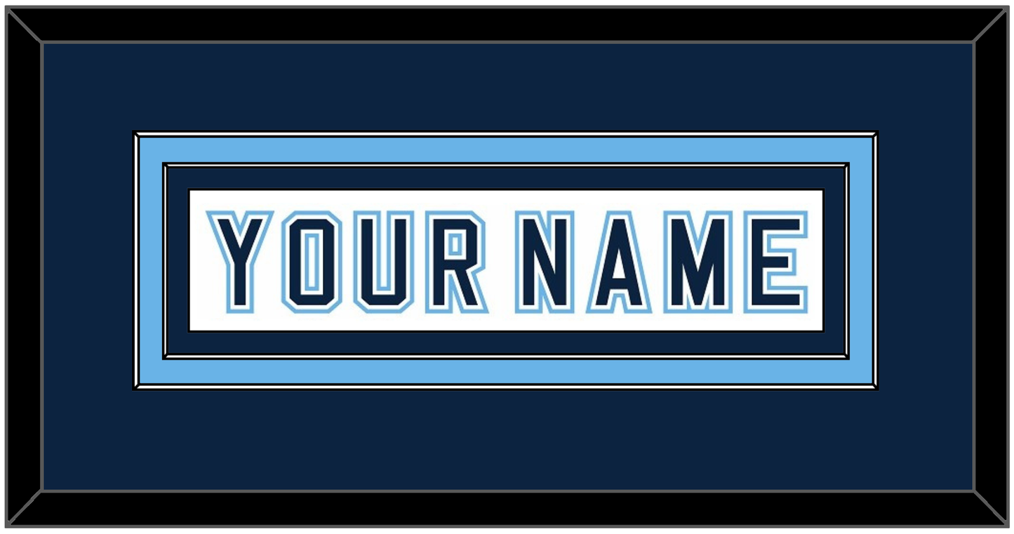Maine Hockey Nameplate - Home White - Signature Tier 2