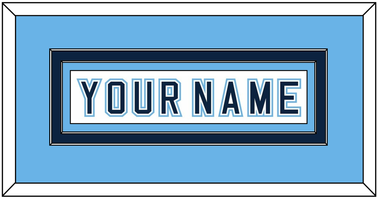 Maine Hockey Nameplate - Home White - Signature Tier 3