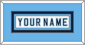 Maine Hockey Nameplate - Home White - Double Mat 3