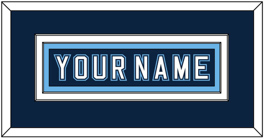 Maine Hockey Nameplate - Road Navy Blue - Signature Tier 2