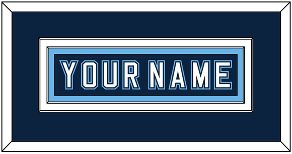 Maine Hockey Nameplate - Road Navy Blue - Double Mat 2