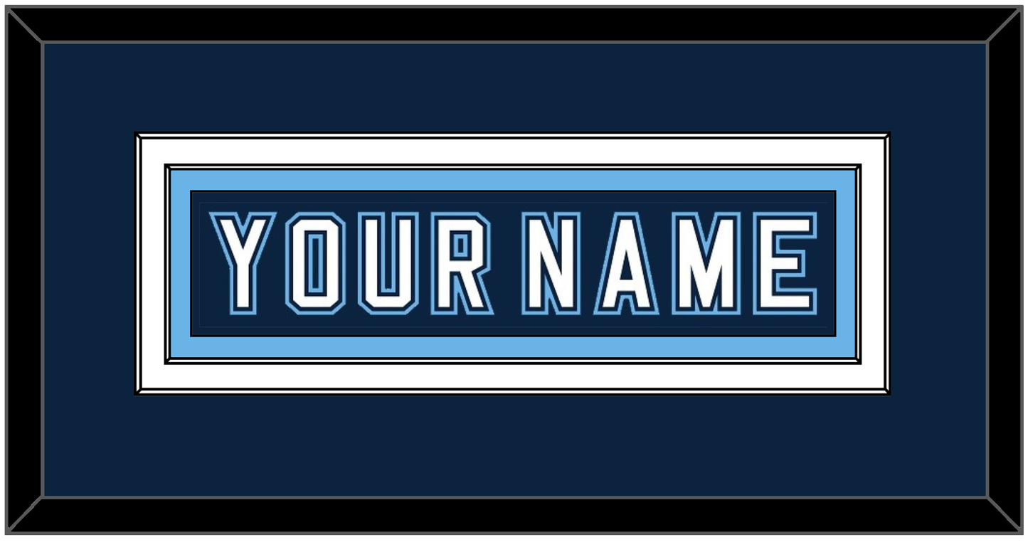 Maine Hockey Nameplate - Road Navy Blue - Signature Tier 2