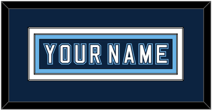 Maine Hockey Nameplate - Road Navy Blue - Signature Tier 2