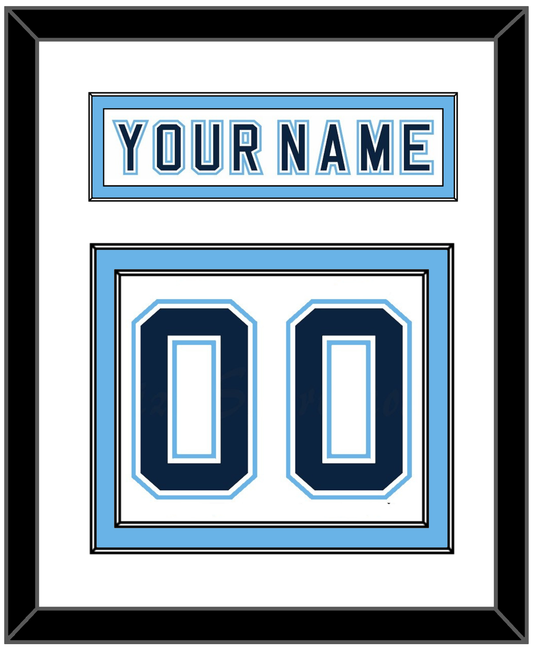 Maine Nameplate & Number (Back) - Home White - Signature Tier 1