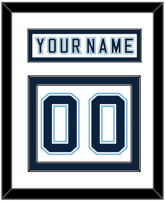 Maine Nameplate & Number (Back) - Home White - Signature Tier 2