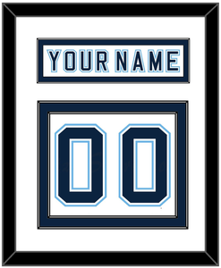 Maine Nameplate & Number (Back) - Home White - Double Mat 2