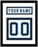 Maine Nameplate & Number (Back) - Home White - Double Mat 2