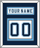 Maine Nameplate & Number (Back) - Home White - Double Mat 3