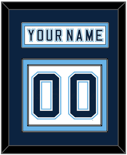 Maine Nameplate & Number (Back) - Home White - Signature Tier 3