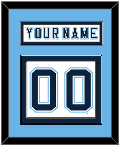 Maine Nameplate & Number (Back) - Home White - Signature Tier 4