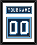 Maine Nameplate & Number (Back) - Road Navy Blue - Double Mat 1